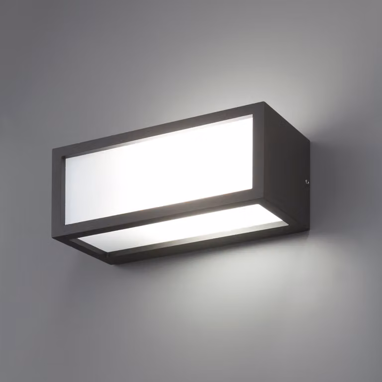 Lampada da parete per esterni TEJO IP54 grigio scuro