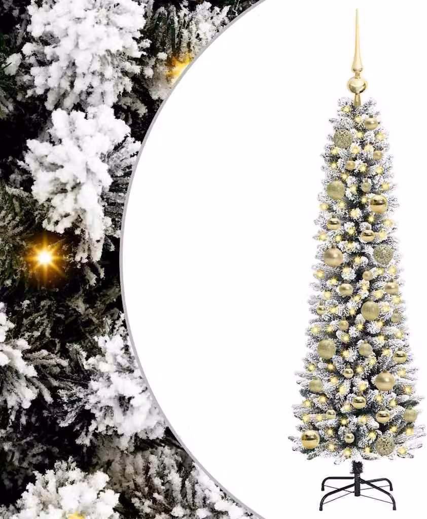 Albero di Natale artificiale con 150 LED Bianco 120 cm