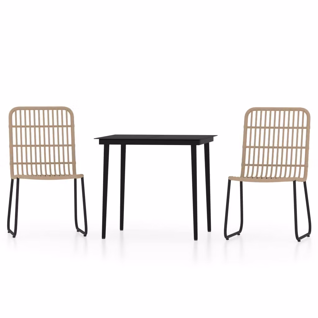 Set Mobili da Pranzo da Giardino 3 pz Rovere