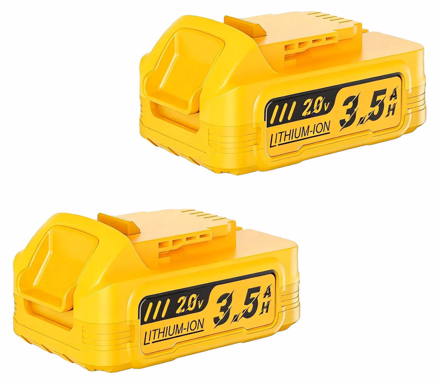 Batterie di ricambio, capacità 3500mAh, compatibilità universale, confezione da 2