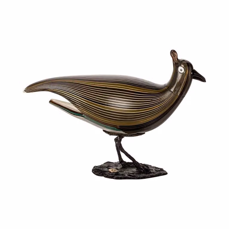 Scultura Pavoncella Venini 410.09