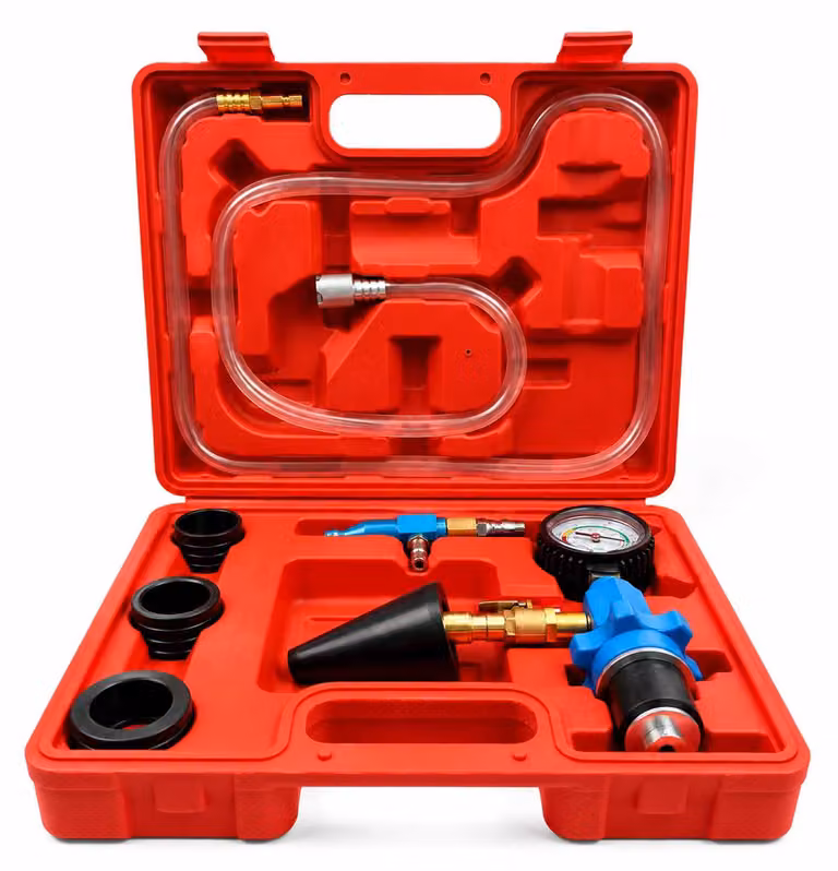 Set strumenti di riempimento e spurgo per impianto raffreddamento auto, kit utensili professionali per sistema di raffreddamento del radiatore, ricarica del liquido refrigerante Gebo Tools