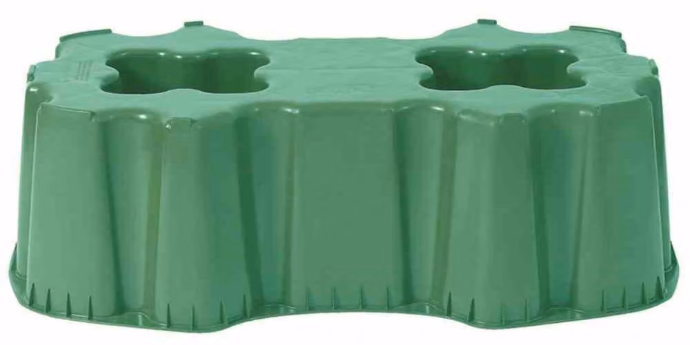 Supporto rettangolare per serbatoio 520L verde