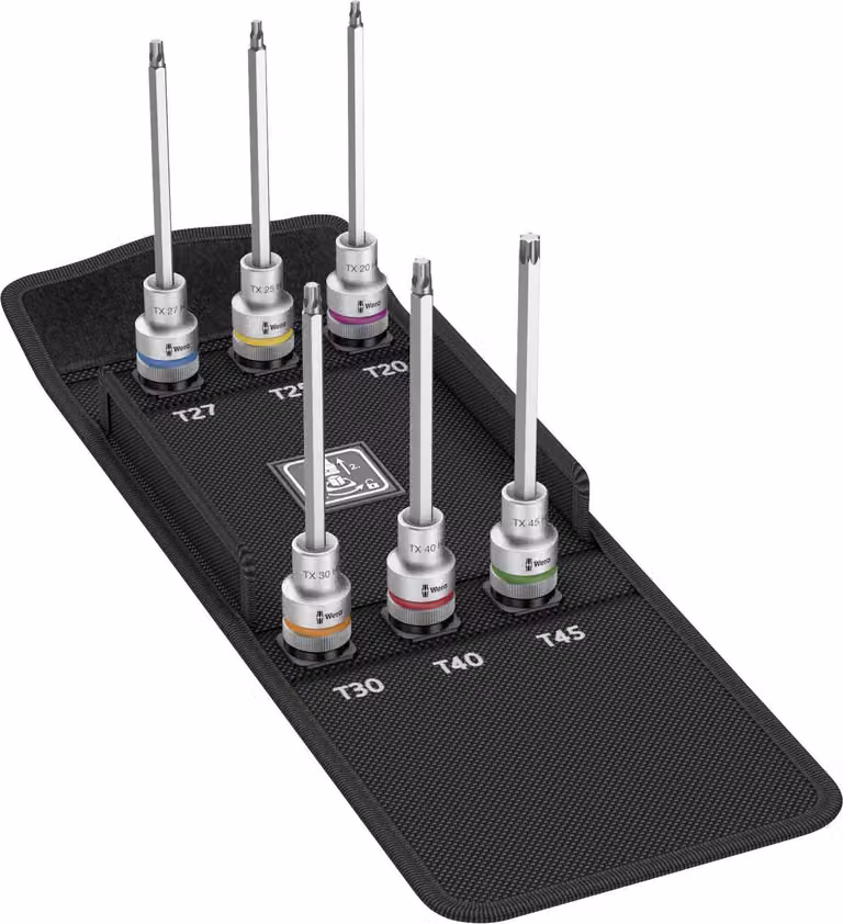 Set di 6 chiavi a bussola da 1/2" con impugnatura lunga Tx Wera | 4013288185464