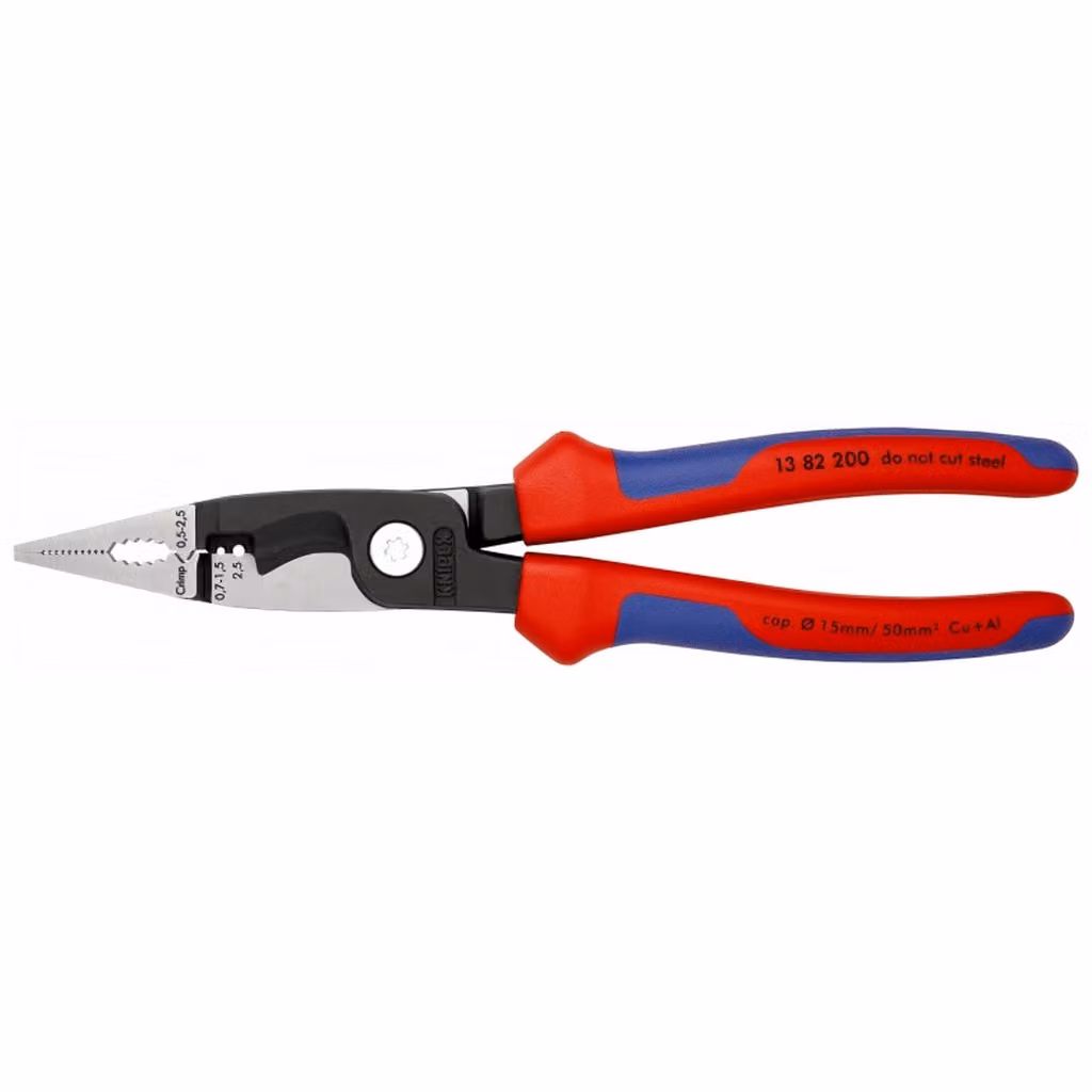 Pinze per installazioni elettriche Knipex isolate 6 funzioni in una coppia di pinze 1382200