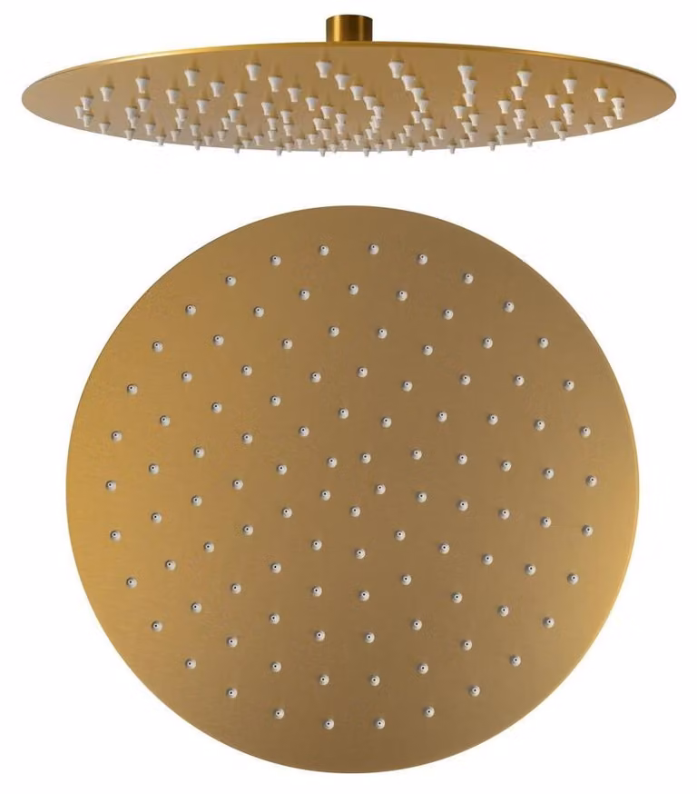 Soffione SLIM, diam. 300 mm, oro opaco