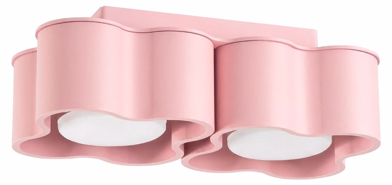 Plafoniera OVIO 2 rosa Gx53 2xGx53 10W alluminio 8x12x24,5cm Sollux Lighting