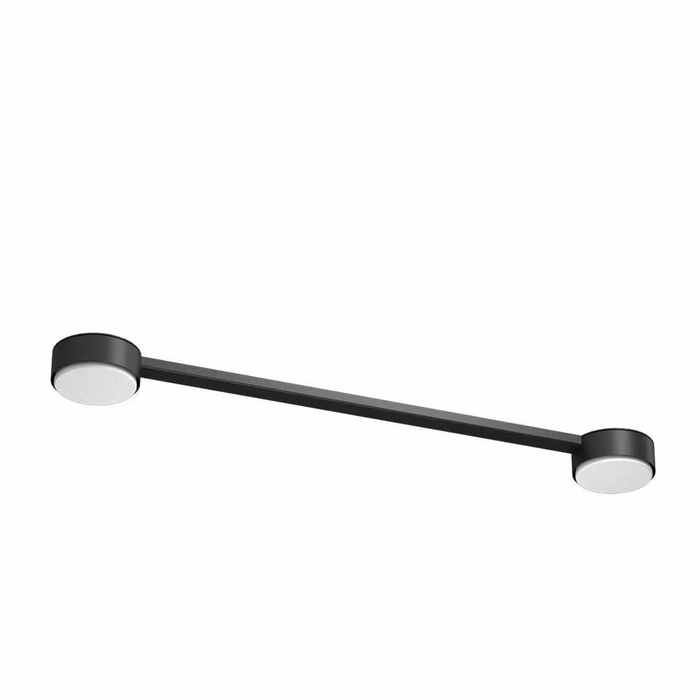 Lampada da soffitto DROP LINE nera 2xGX53x9W in metallo, dimensioni: 3x60x8 cm, IP20, Brosline