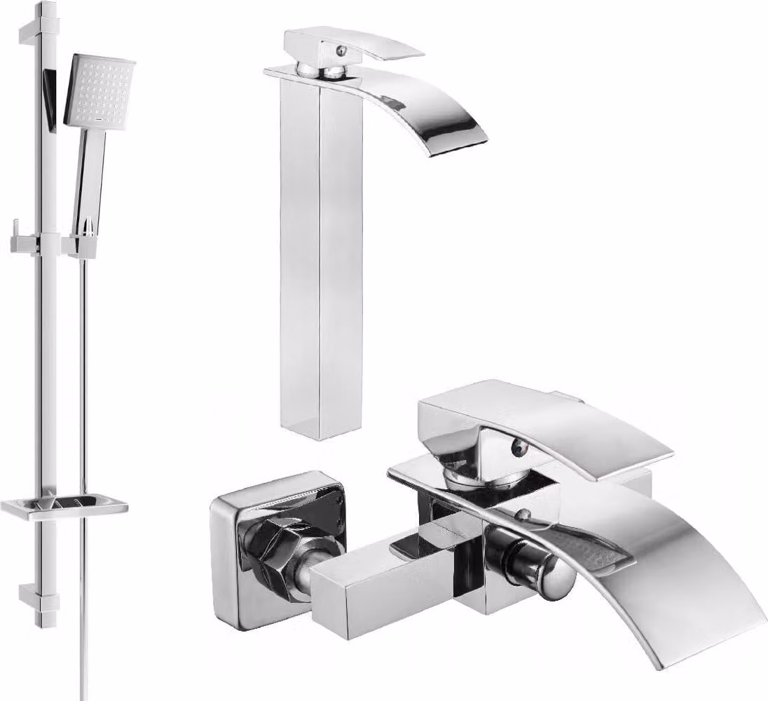 Mexen Aries DQ45 set da bagno, cromo - 744813DQ45-00