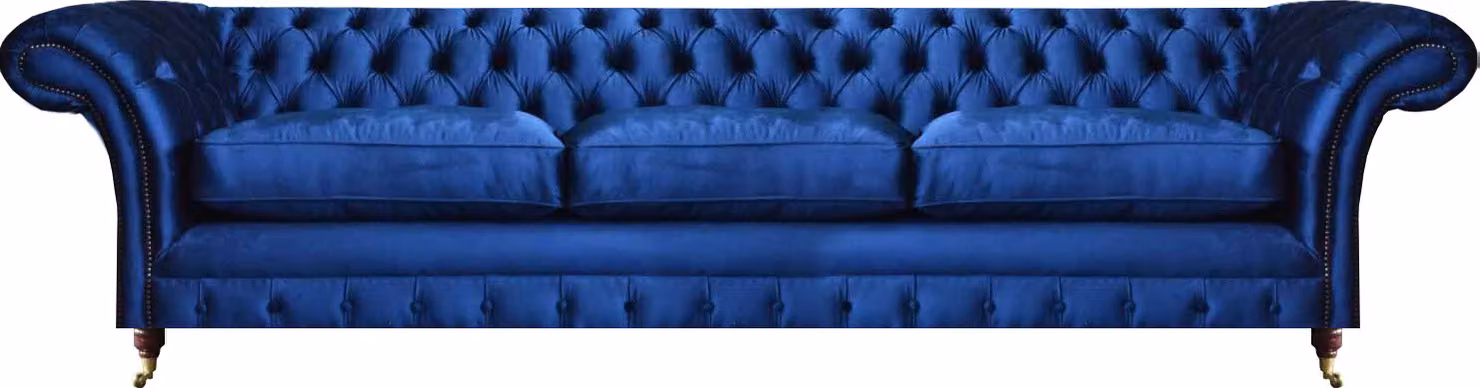 Chesterfield Sofa Dreisitzer Couch Modern Sitzmöbel Einrichtung Polster Stoff