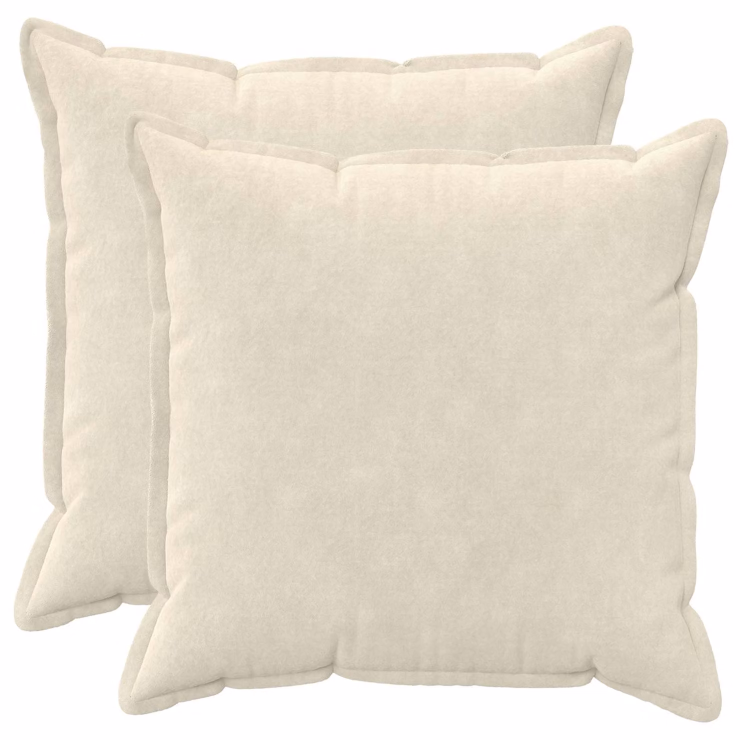 vidaXL Federa 2 pcs HOUTEN Crema 70 x 70 cm Fleece in microfibra