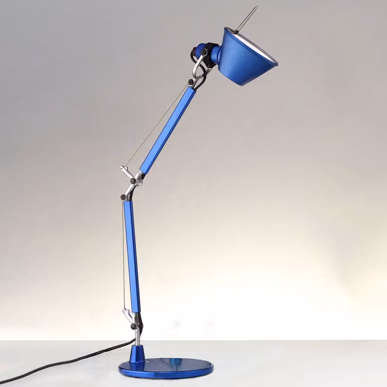 Artemide Lampada da scrivania Tolomeo Micro, Blu, Studio / Ufficio, Alluminio, Design, Lampada da tavolo