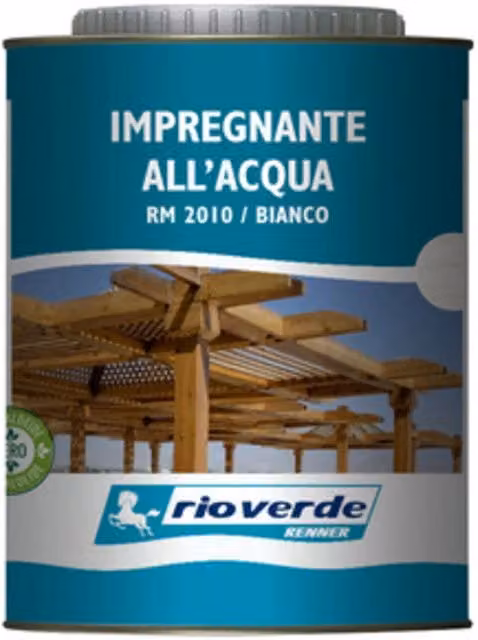 Rioverde Rm 2010 Impregnante per Legno Bianco, Confezione da 6 Pezzi da 0,75 l ciascuno
