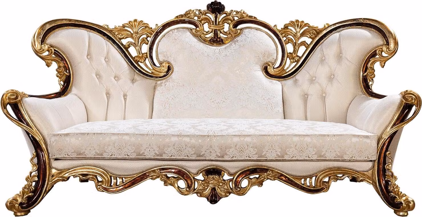 Königliches Sofa Dreisitzer Couch Polster Möbel Couchen Sofas Textil