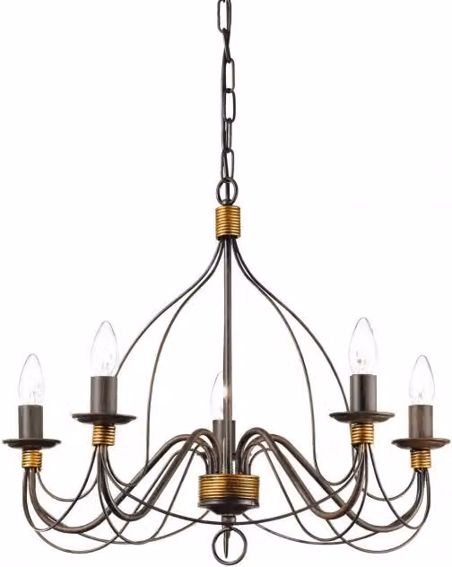 Lampada A Sospensione Corte Sp5 Ruggine Ideal-Lux