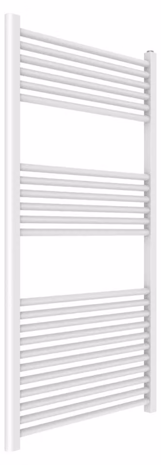 Scaldasalviette in acciaio bianco 65x120cm 23 tubi