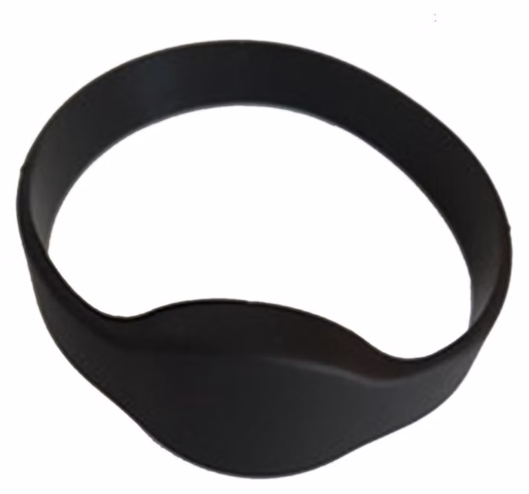 Omgoods - Braccialetti RFID da 13,56 MHz, 1K, in silicone (confezione da 100) - Neri