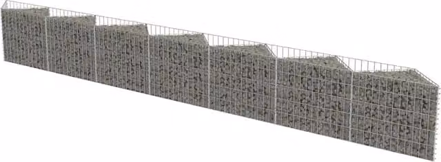 Gabbione in acciaio zincato grigio L: 450 cm, P: 50 cm, H: 30 cm