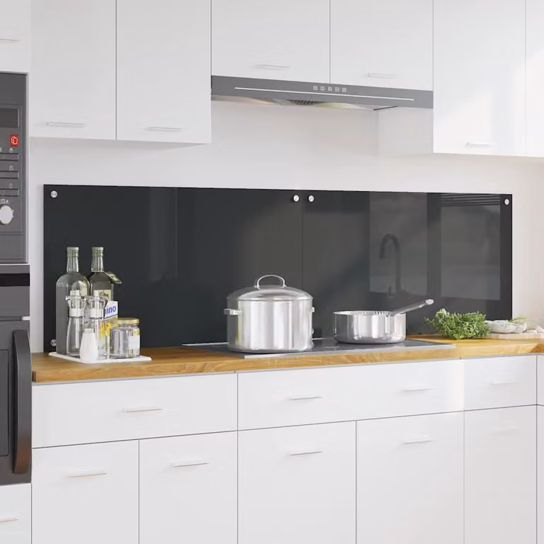 Set di 2 schienali da cucina vidaXL colore grigio scuro 90 x 50 cm