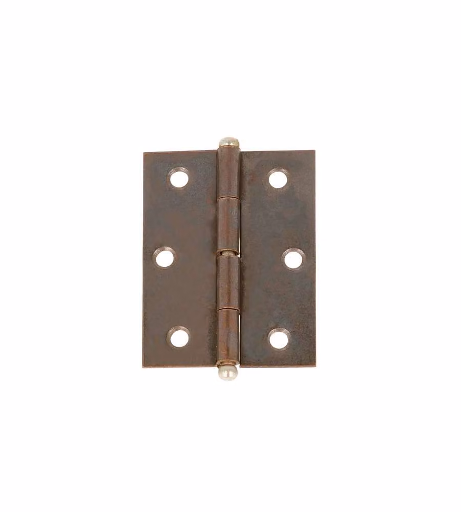 Cerniere con spina a levare in ferro bronzato 30x30 mm. 2 pz.