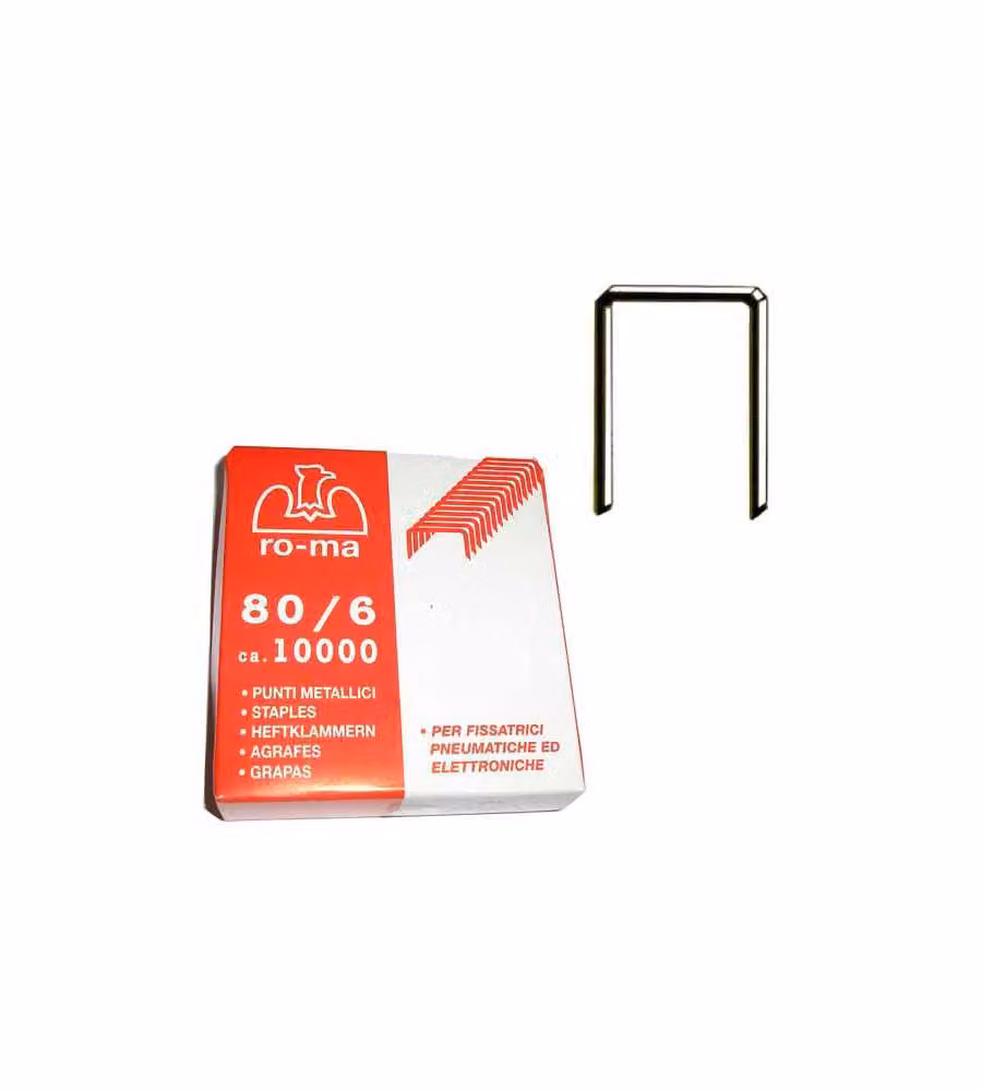 Set di 10000 punti per graffatrice tipo O color bronzo Maestri 80/10 – 2