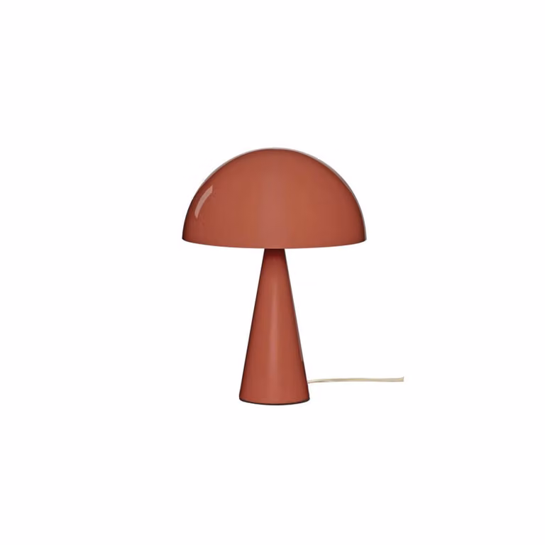 Hübsch Lampada da tavolo Mush Mini, Rosso, Camera da letto, Metallo, Moderno, Lampada da tavolo