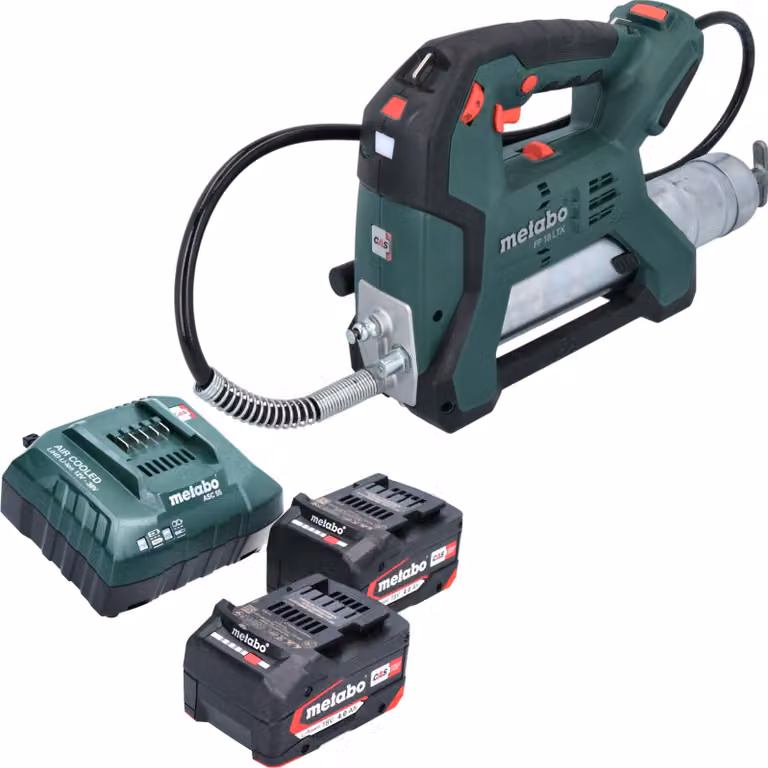Pompa per grasso a batteria Metabo FP 18 LTX 18 V 690 bar + 2 batterie 4,0 Ah + caricabatterie