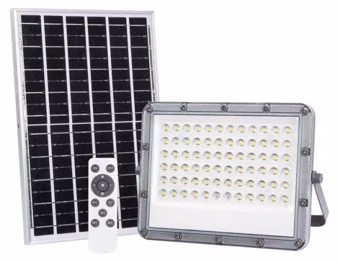 Proiettore LED da 100 W con pannello solare e sensore crepuscolare PILOT Ecolight EC20094