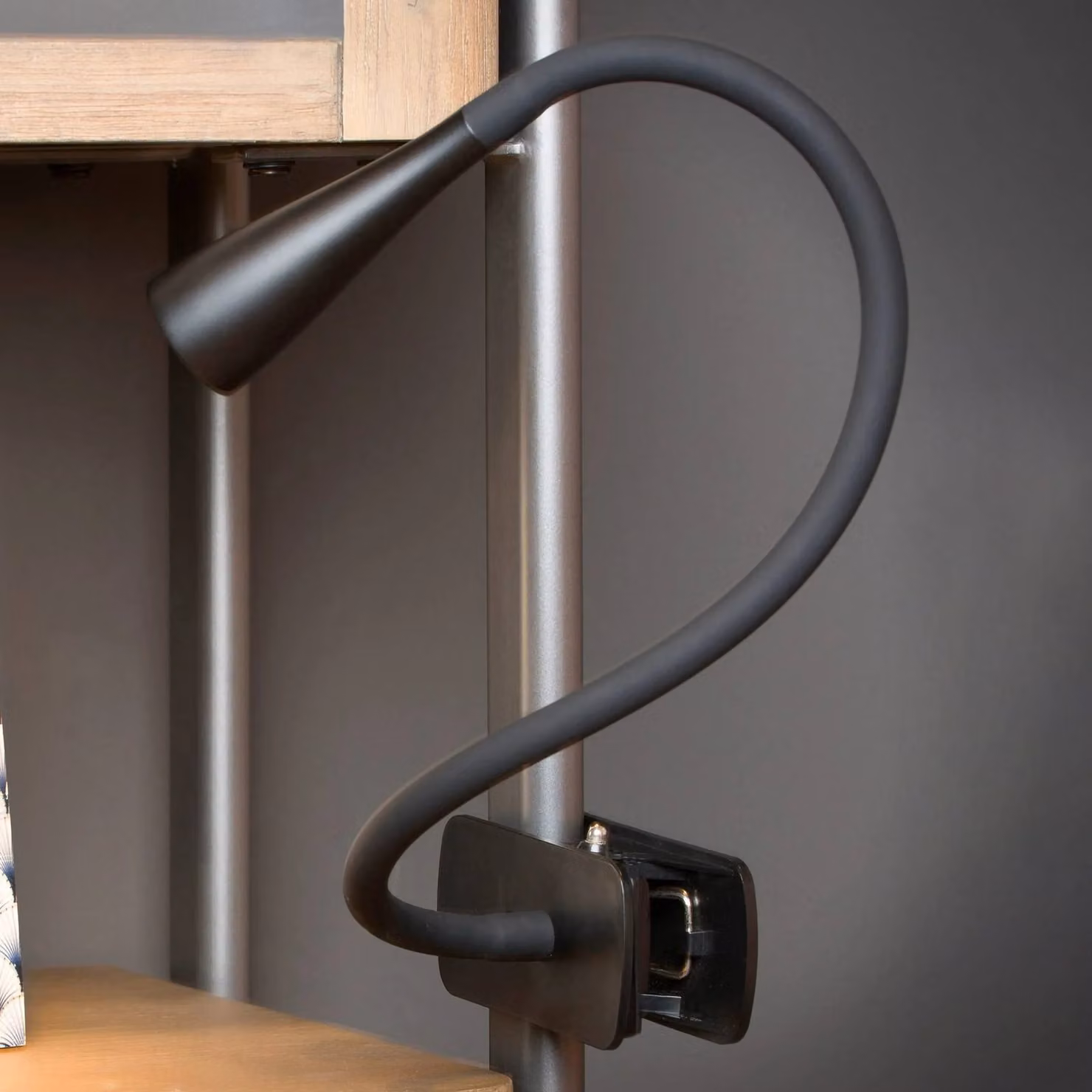 Lucide Lampada con morsetto Zozy, dimmerabile, Nero, Studio / Ufficio, Plastica, Moderno, Lampada con morsetto