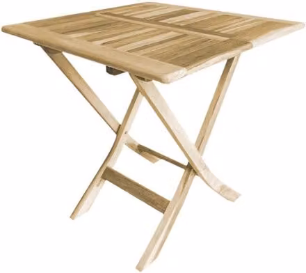 TAVOLO quadrato in TEAK pieghevole 70x70 cm