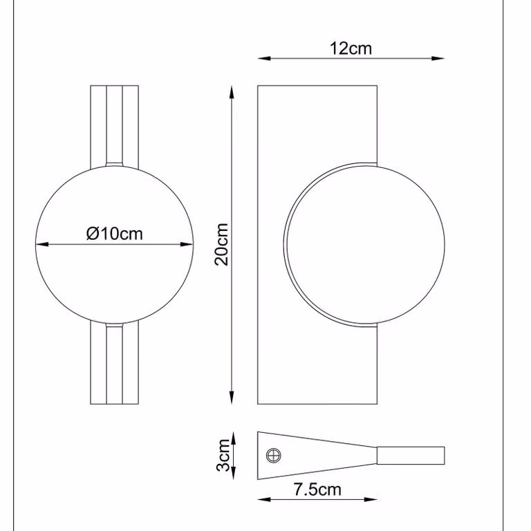 Globo Applique da parete a LED Jasper, Ottone / Oro, Soggiorno / Sala da pranzo, Metallo, Moderno, Applique a LED