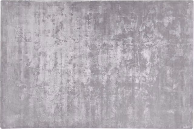 Tappeto Beliani Grigio Chiaro in Viscosa Trapuntato a Mano Moderno L: 200 cm, P: 300 cm