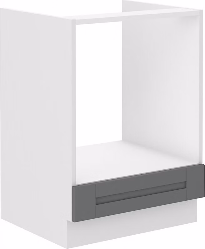 Armadietto per fornelli LAILI - larghezza 60 cm, grigio / bianco