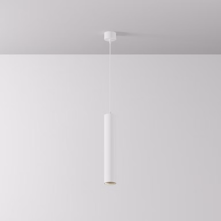Maytoni lampada a sospensione alluminio bianco LED 12W bianco neutro Ø5,2 cm Focus IP20
