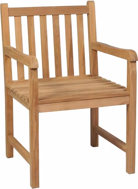 Sedie da Giardino 4 pz con Cuscini Rossi in Massello di Teak 3073010