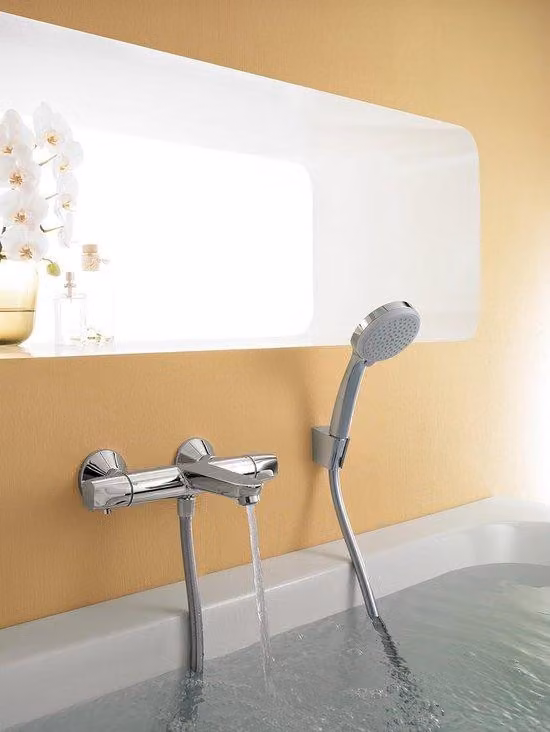 Soffione doccia 100 con supporto cromato