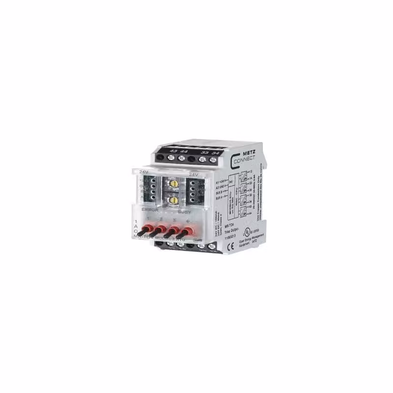 METZ CONNECT MR-TO4 Modbus RTU, digitale, uscita, 4 canali, canale Triac, 4 canali, RS-485