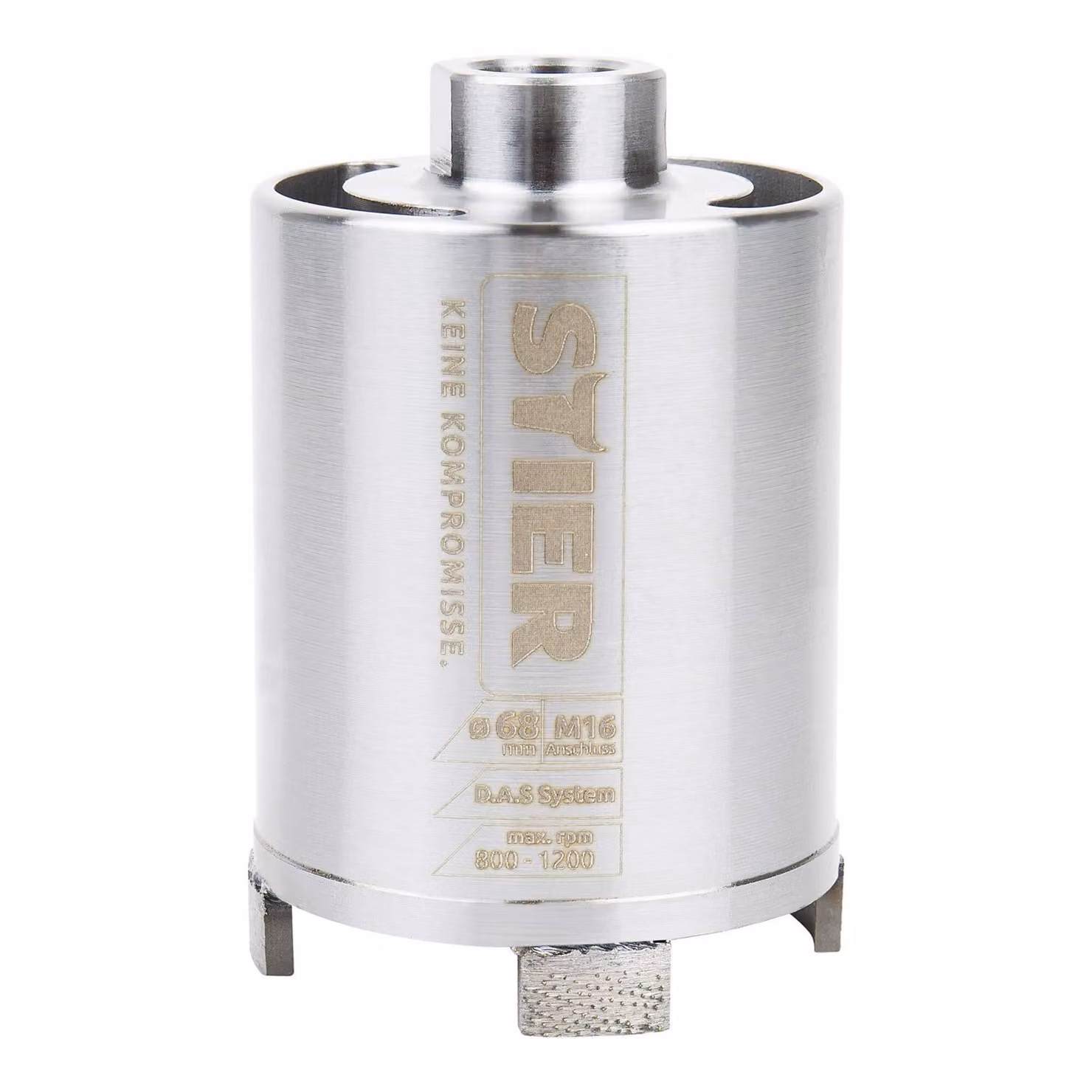 STIER premium diamante può svasare sistema DAS per l'aspirazione della polvere, punta, diametro: 68 mm, profondità della testa di foratura: 70 mm, M16, può forare, punta per prese, carotatrice