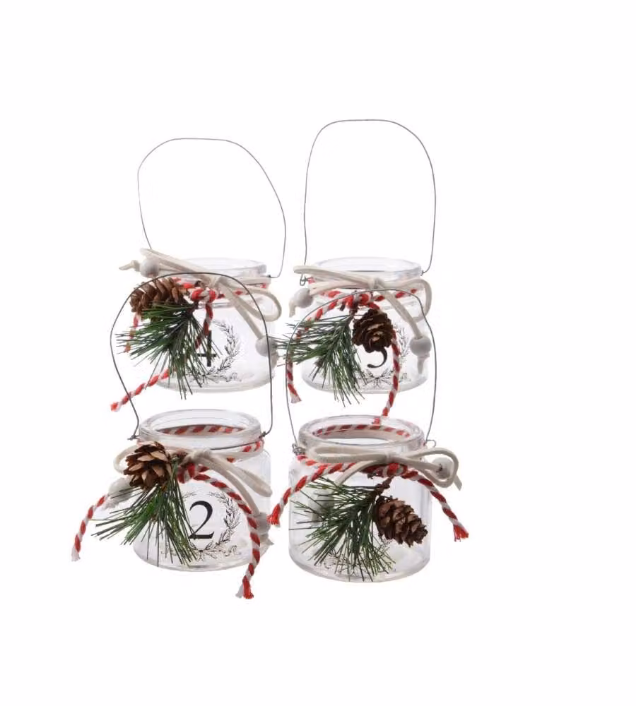 Porta Candela Decoro Pigna Ø 6 cm