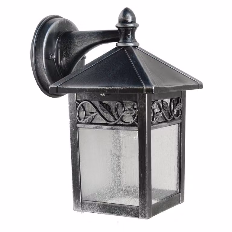 Garden Zone lampada da parete per esterni Winchcombe retro nero E27 60W