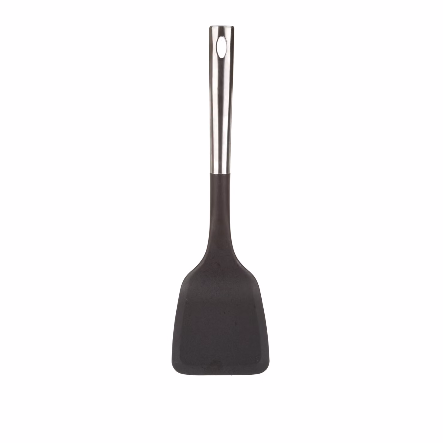 Paletta KASANOVA in nylon e acciaio inossidabile nera, resistente al calore e anti-graffio con anello per appendere, L/P/H: 34,5 x 9,5 x 3,5 cm – 2
