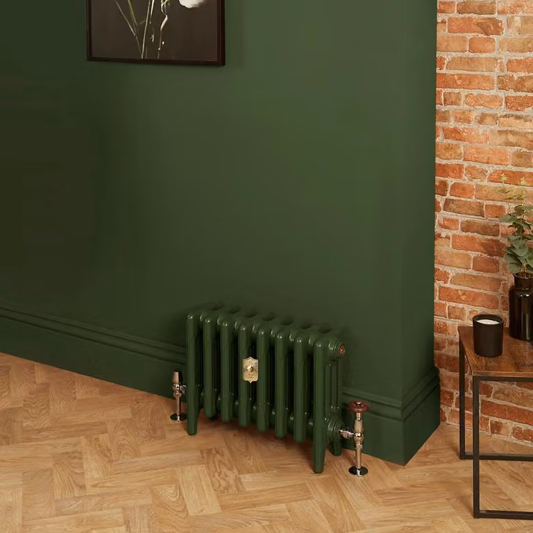 Radiatore Tradizionale in Ghisa a 4 Colonne - Verde - 560mm x 263mm