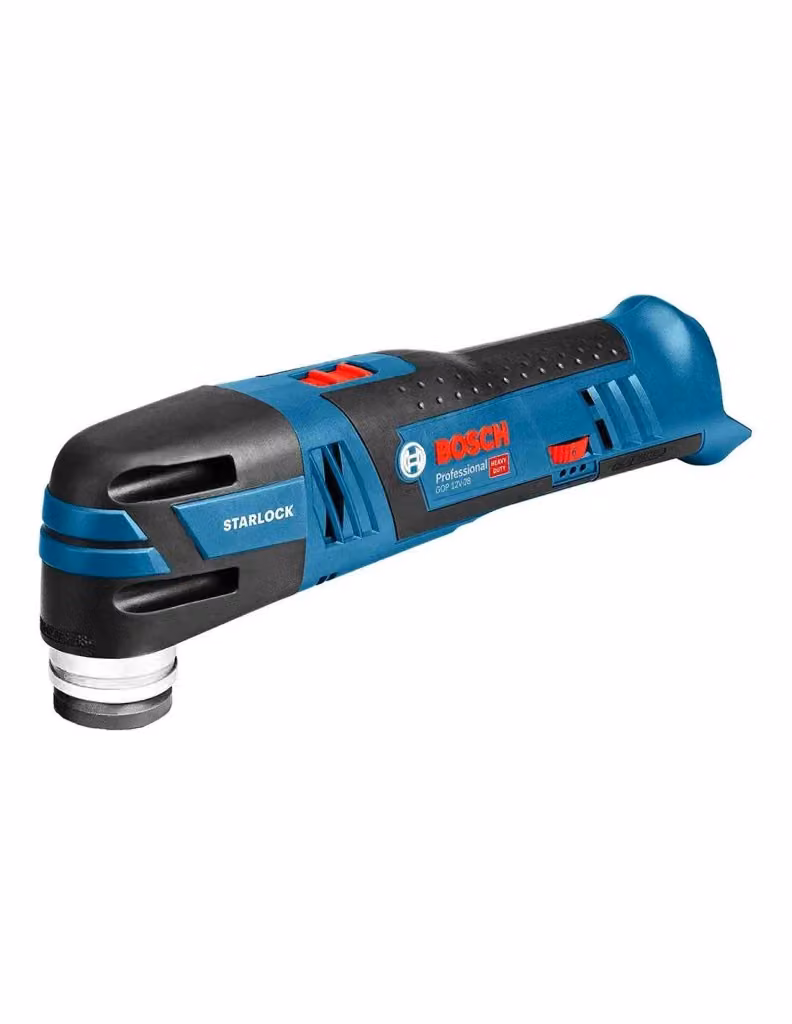 Utensile Multifunzione Bosch GOP 12V-28 Blu con 2 Batterie da 6,0 Ah, Caricabatterie GAL12V-40 e L-Boxx 102 – 2