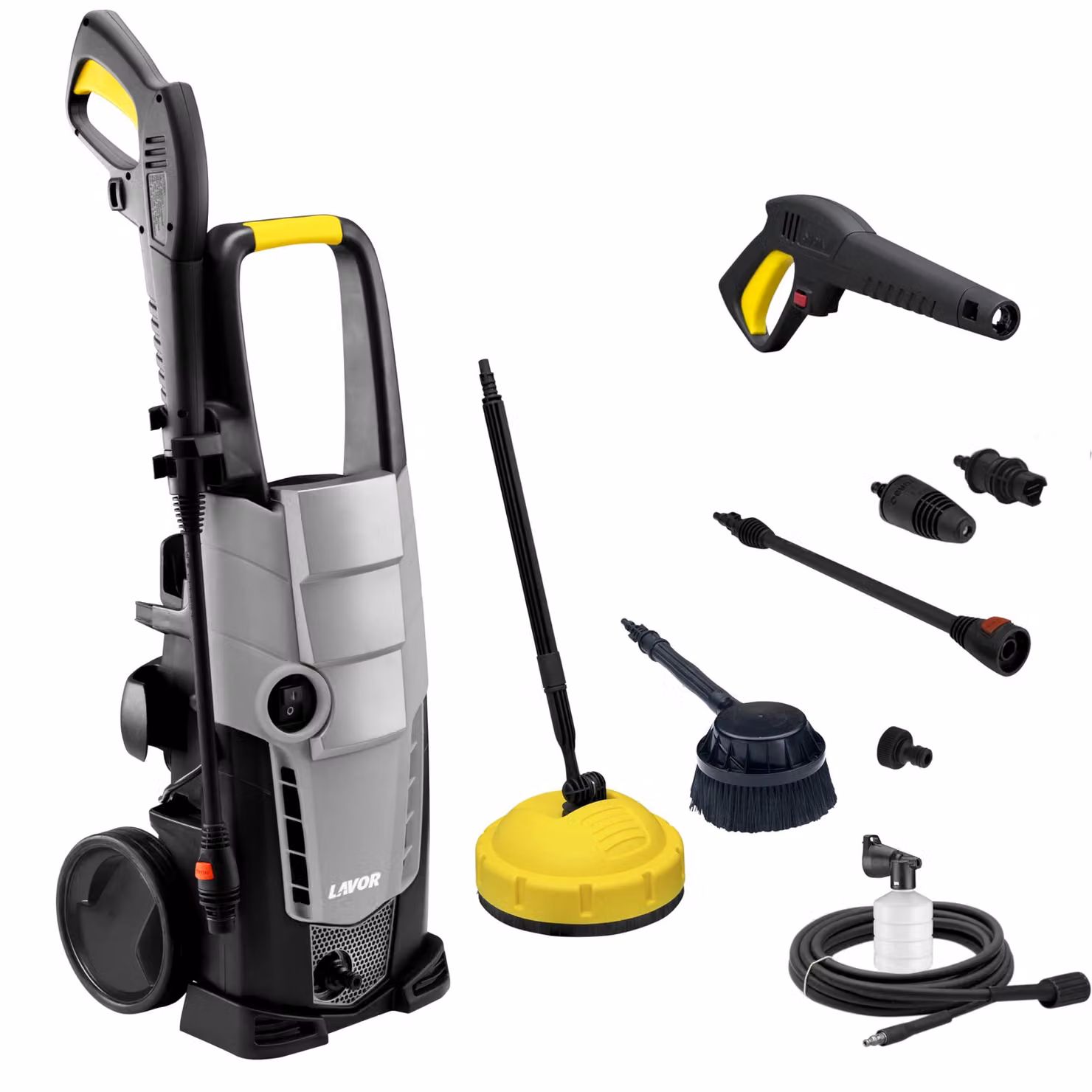 Idropulitrice compatta - 150 bar - 2100 watt - tubo flessibile da 8 metri - ideale per giardino e terrazzo