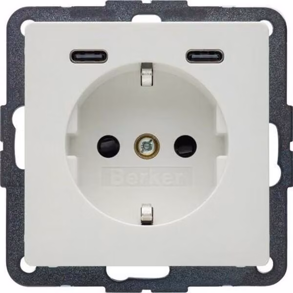 Berker Q.X SSD M.2F.USB-C 20W PWS SAM (48156089)