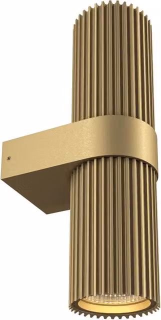Applique a tubo Maytoni Dynamics MOD326WL-02MG in metallo oro con luce su/giù per soggiorno e corridoio