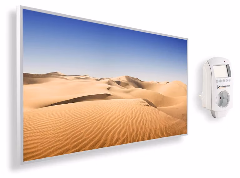 Riscaldamento a infrarossi, 1200 Watt - Termostato intelligente - 1,8 x 60 x 120 cm - Elettrico - Per uso interno