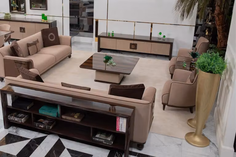Brauner Holz Couchtisch Edle Wohnzimmer Couchtische Kaffeetische