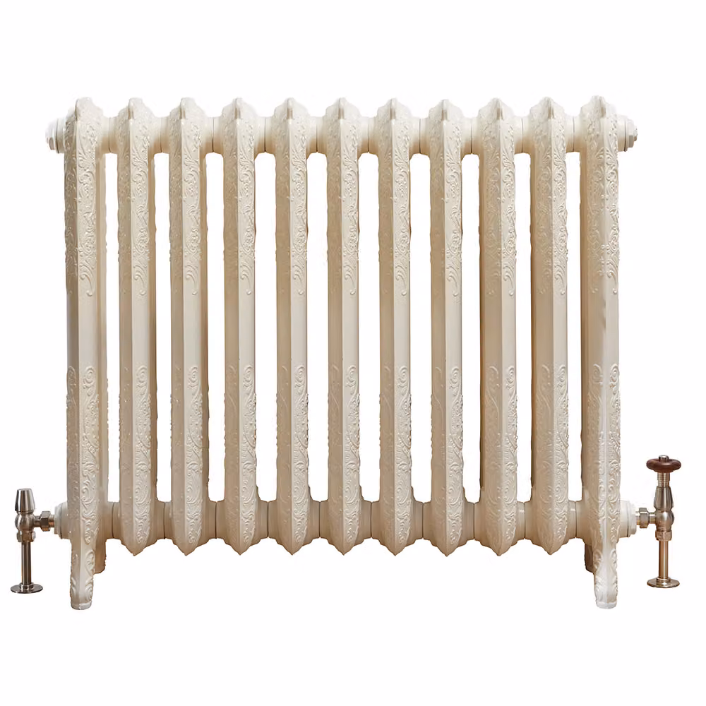 Radiatore Tradizionale in Ghisa Effetto Bianco Antico 768x904x250mm - Charlotte