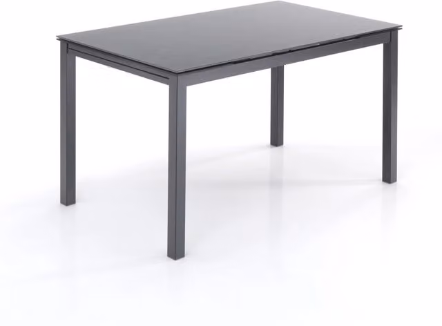 Tavolo allungabile in vetro temprato grigio cm. H.75xL.140xP.80
